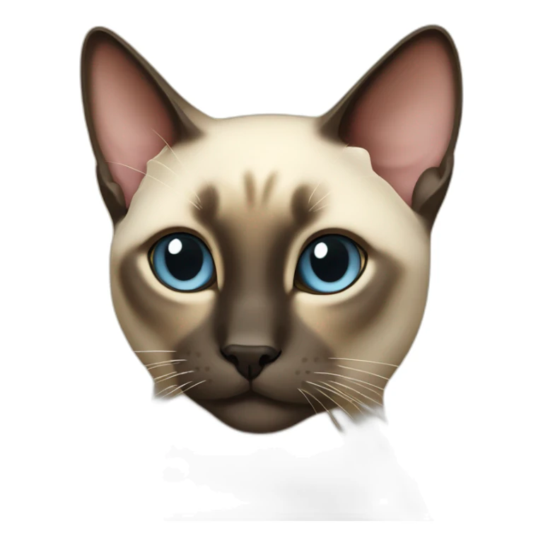 Rich siamese cat sticker