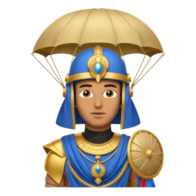egyptian horus, parachute sticker