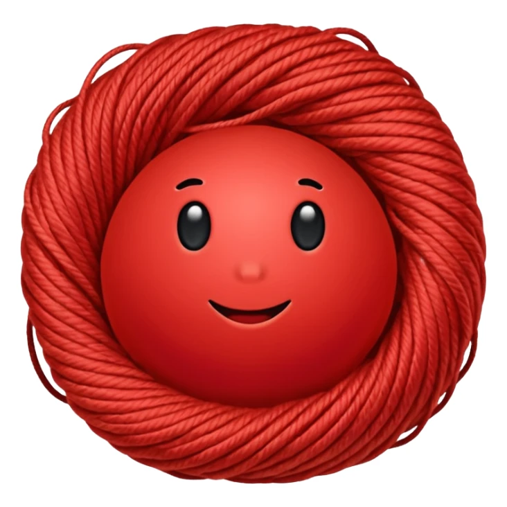 red ball of yarn sticker