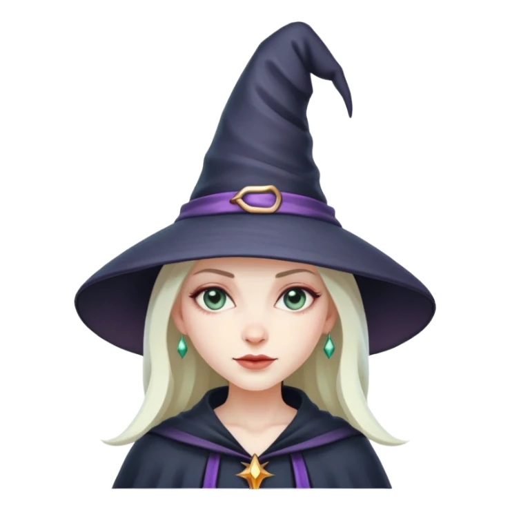 Cool magical witch sticker