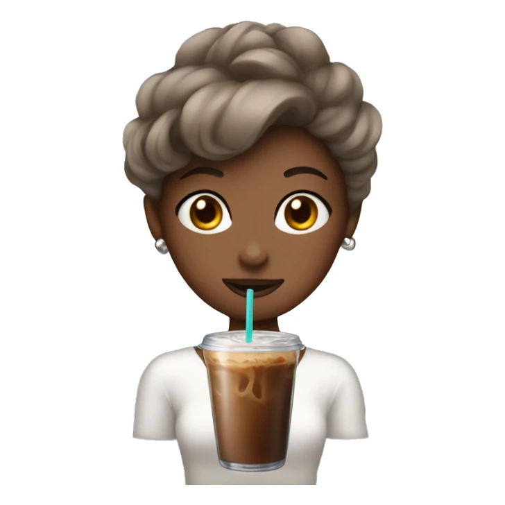 clean girl iced coffee sticker