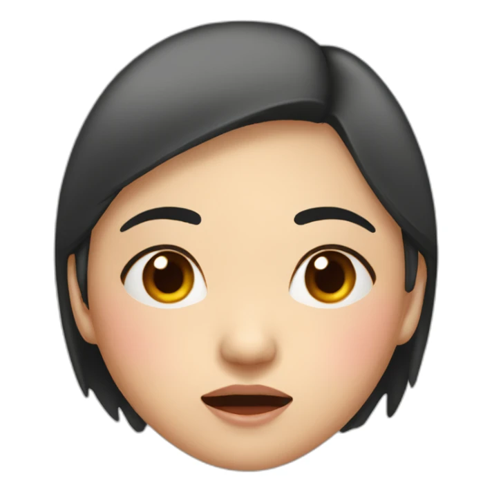 asian woman nosebleeding sticker