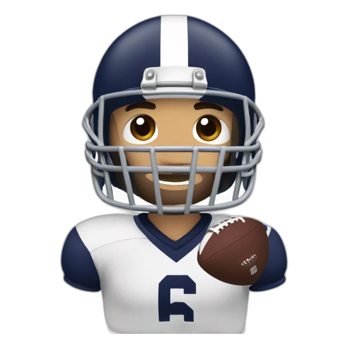 Lachender Football sticker