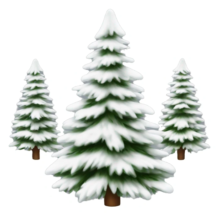  actual white fir christmas tree isolated.  sticker
