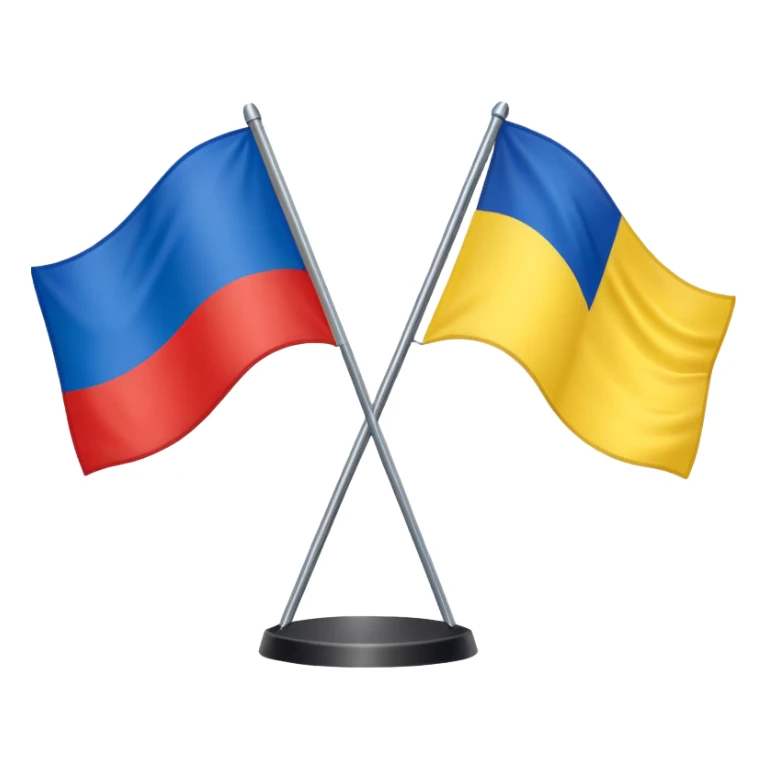 Russia-ukraine generic flag sticker