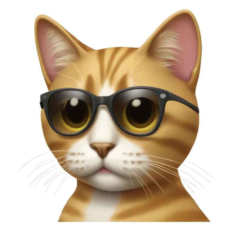Cat with sunglasses sticker