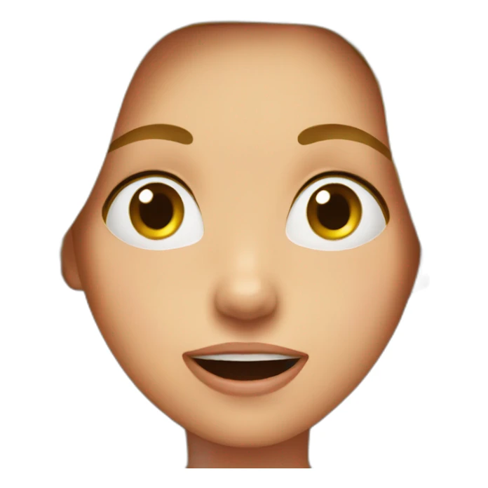 Girl surprised  sticker