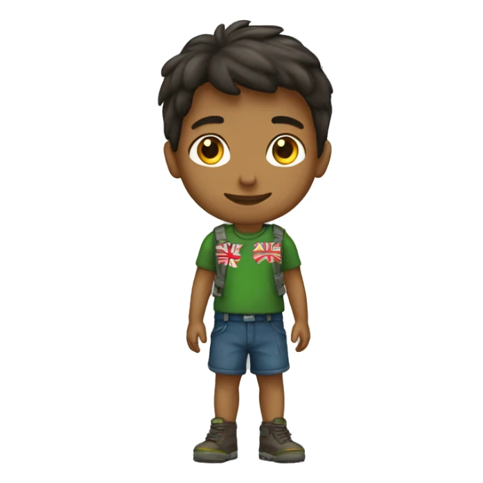 Jeune avec un drapeau de l’agerie sticker