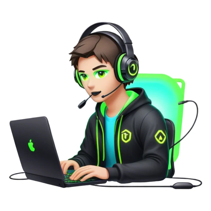 e-sportler on the coputer sticker