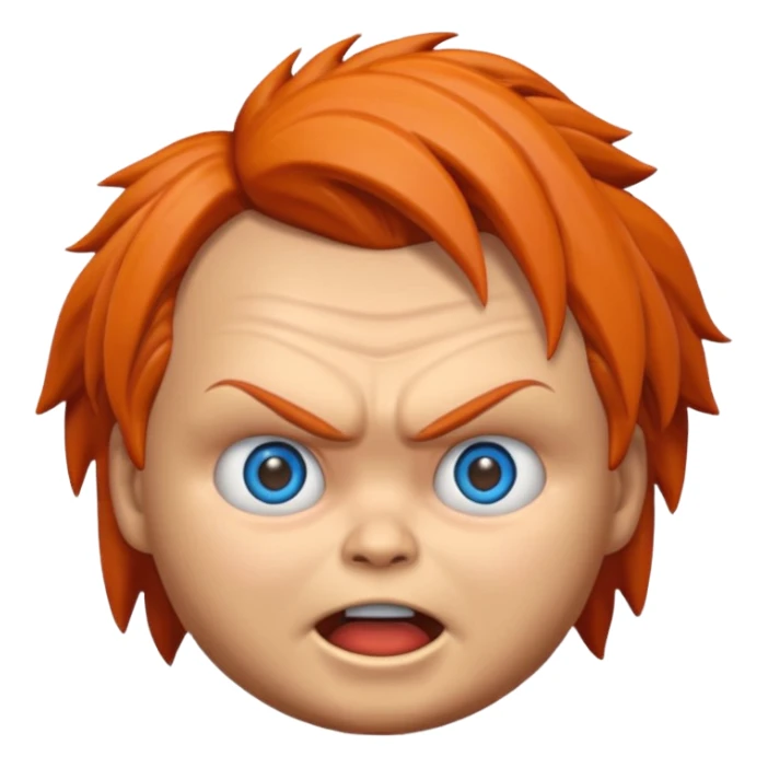 Un emojin de chuky sticker