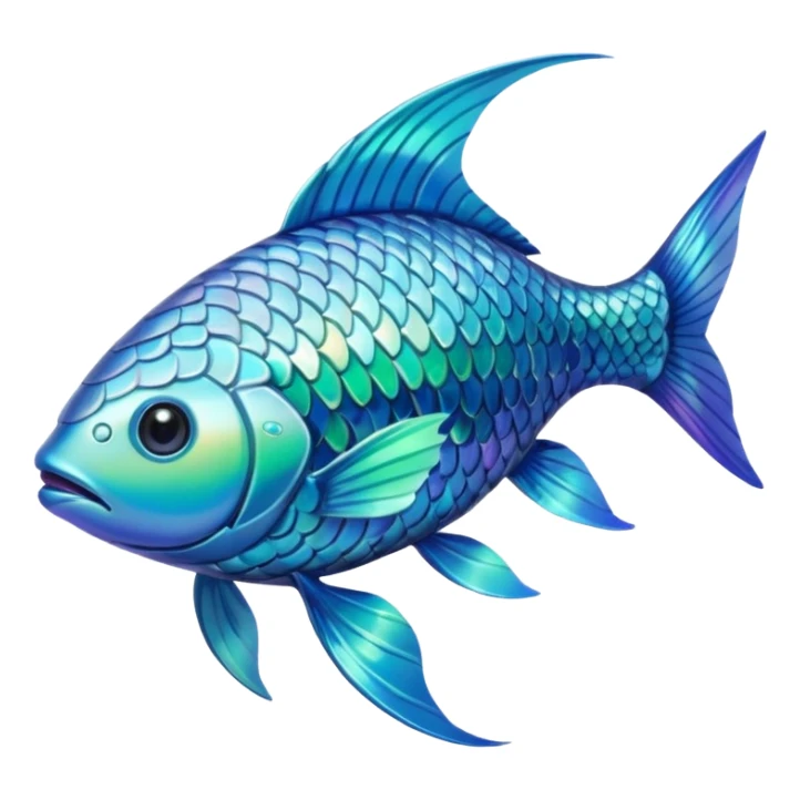 High resolution of  full body fish without distorted sticker