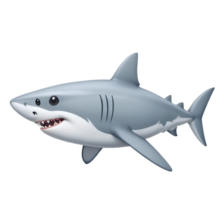 Shark body with husky head sticker