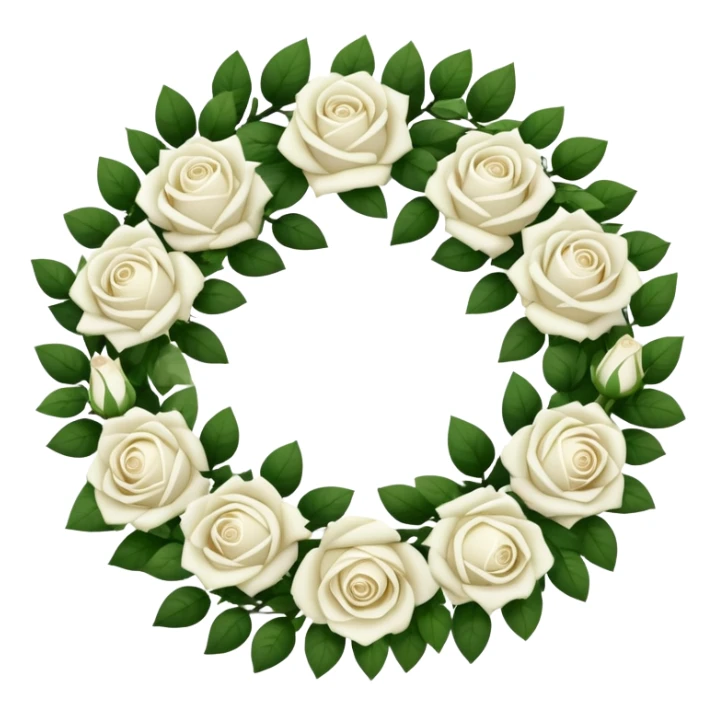 elegant funeral wreath sticker