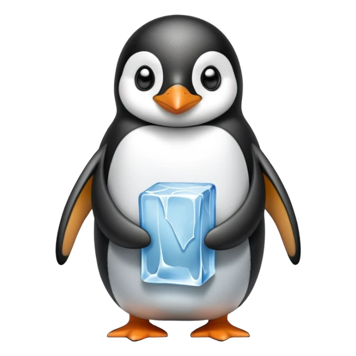 Pingüino al que le venden hielo sticker