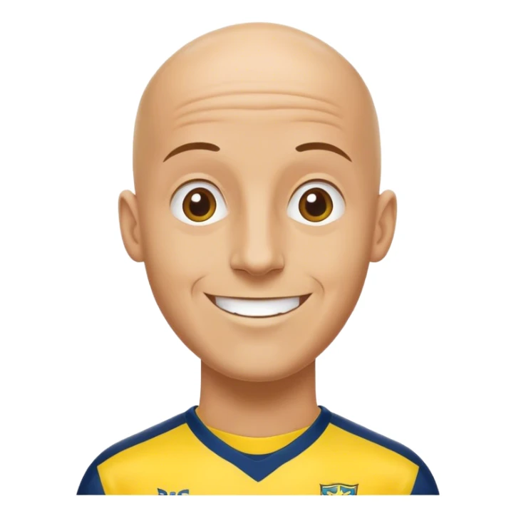 Happy Brøndby fan Bald sticker