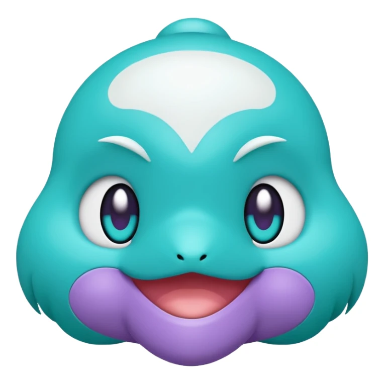 Rappidash pokemon white teal purple sticker