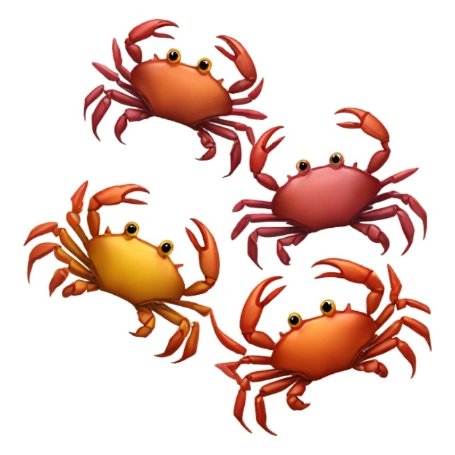 Army of crabs sticker