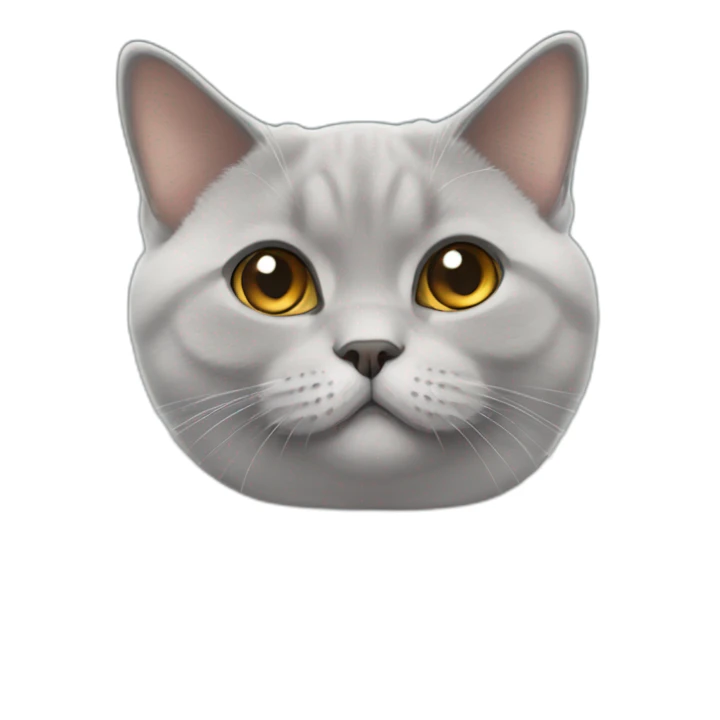 british shorthair cat being adorable sticker