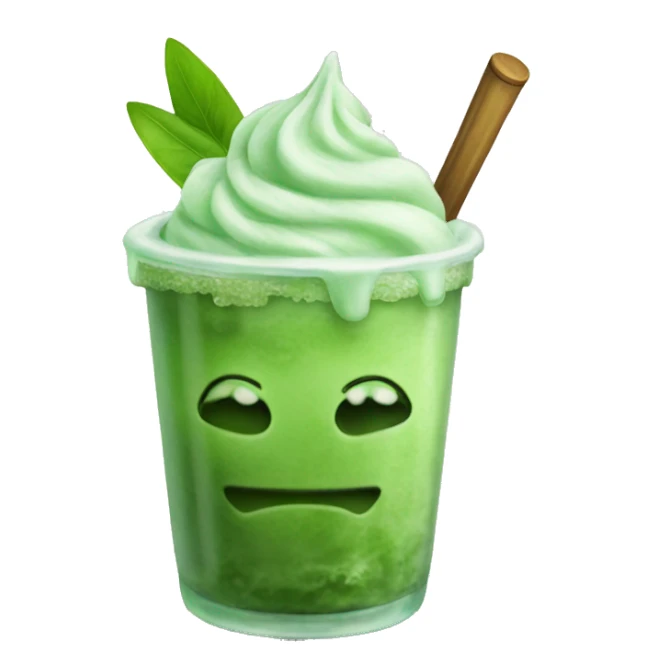 Iced matcha sticker
