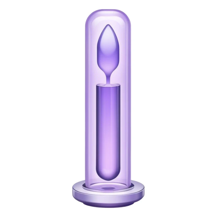 aesthetically pleasing cuvette in lavender color sticker
