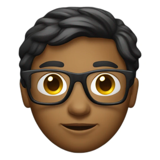 Un garçon noir à das lunettes de ski sticker
