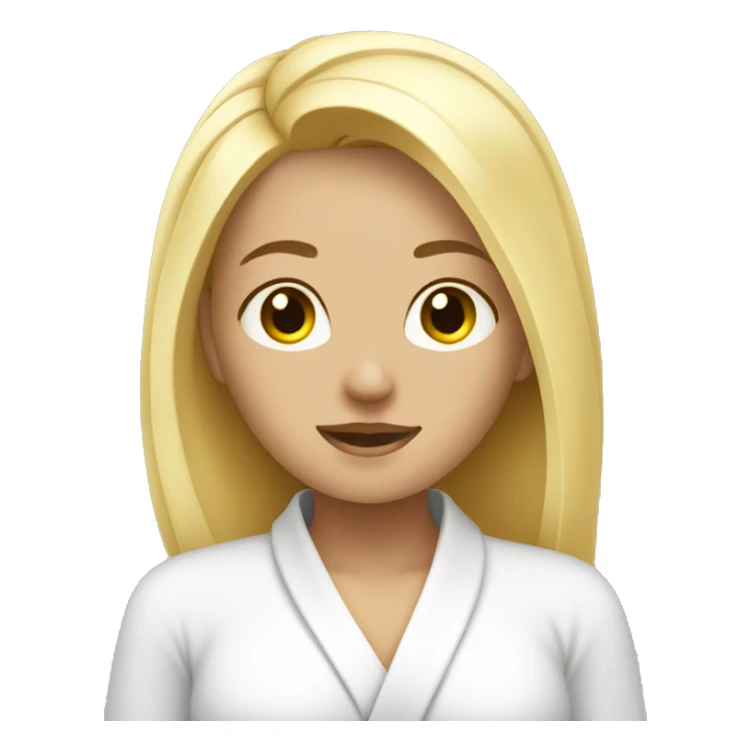 blond girl relaxing in spa  sticker