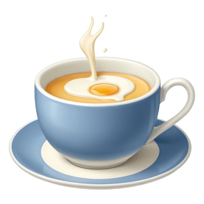 English Breakfast: Teacup with milk















 sticker