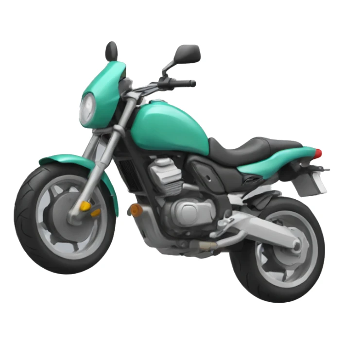 Moto qui fait du weeling sticker