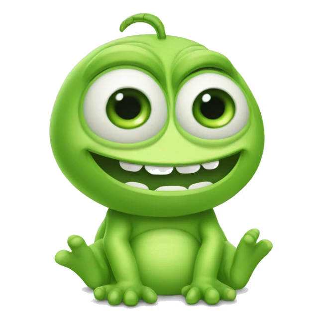 mike wazowski cute baby sticker