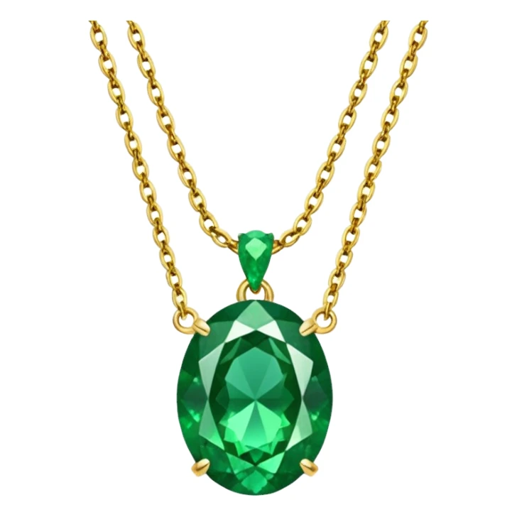 full emerald necklace sticker