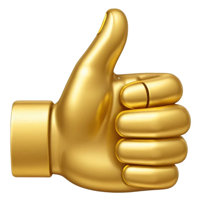 thumbs up emoji, positive and bold sticker