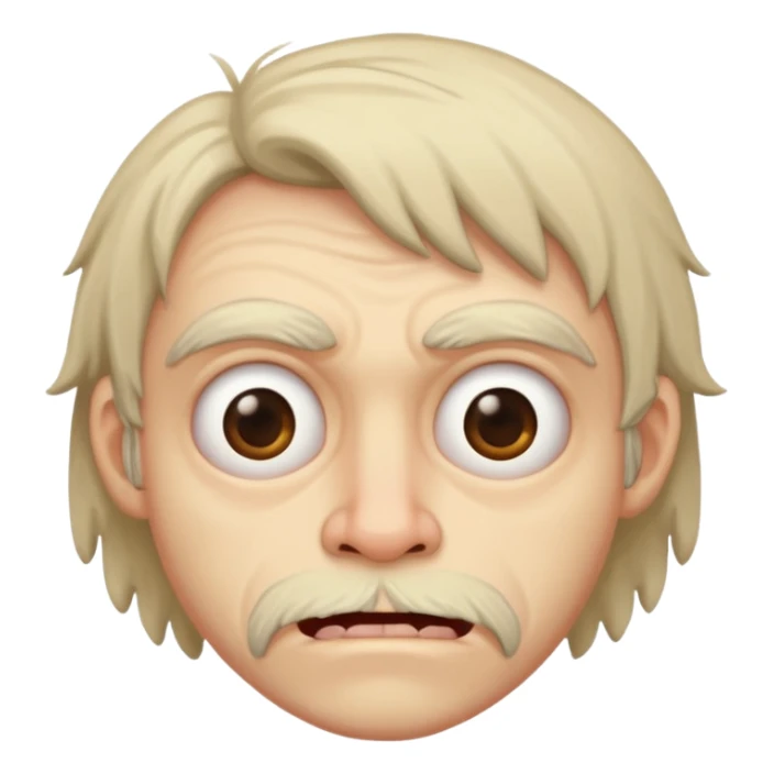 a very very ugly person sticker