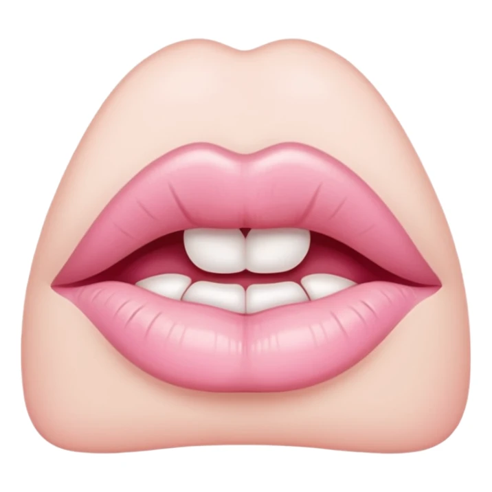 Pale Pink kiss sticker