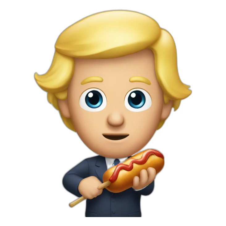 trump-holding-his-sausage sticker