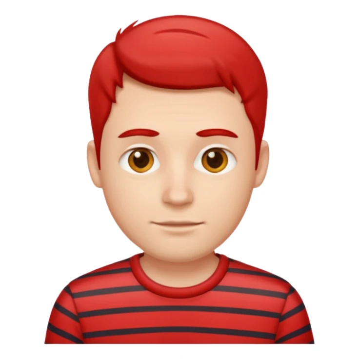 Men with Shirt have red Striped  sticker