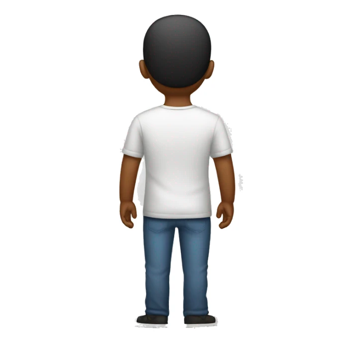 The back of a Guy with big bottom sticker