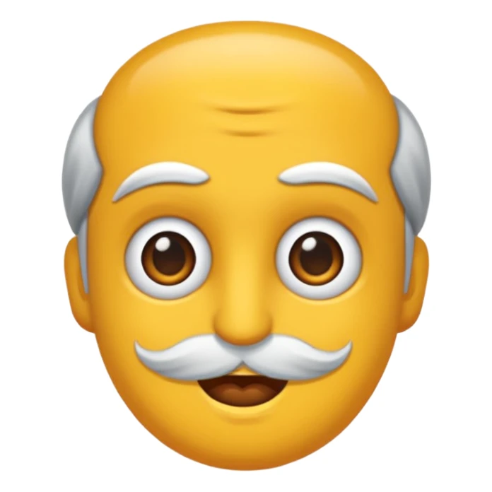 Mutlu yuvarlak yüz sarı sticker