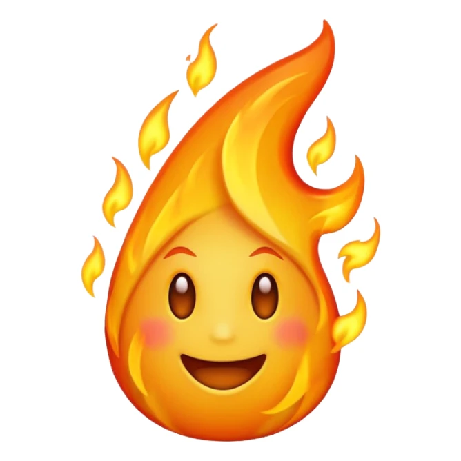 Mailti flame emoji  sticker