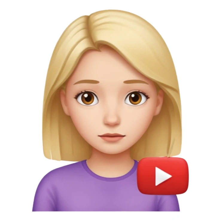 Une fillle qui regarde YouTube sticker