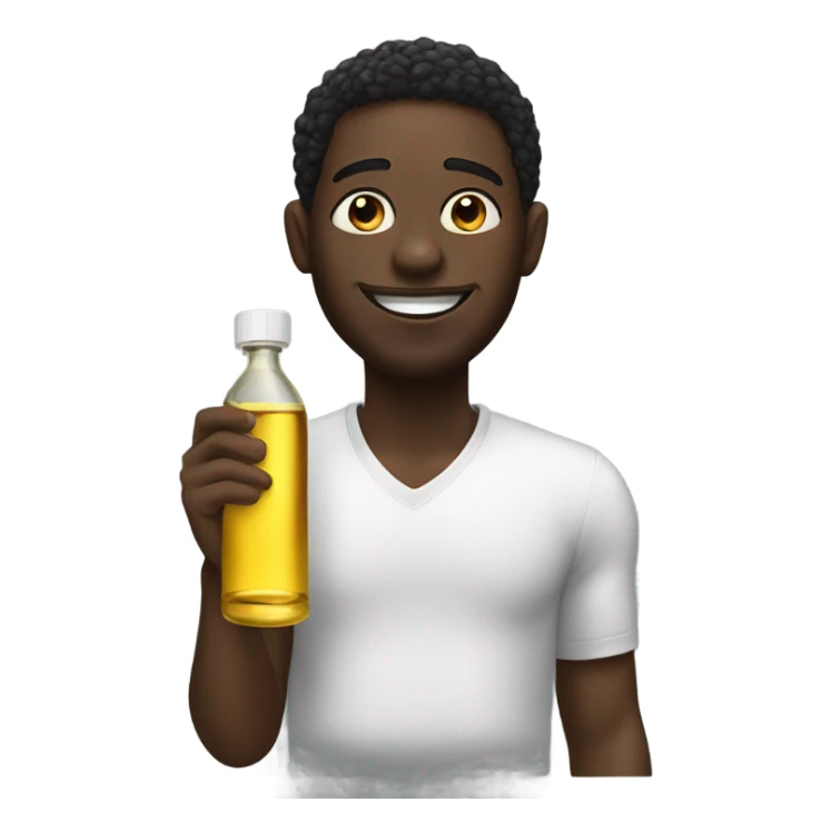 Black guy with some oliv oil sticker