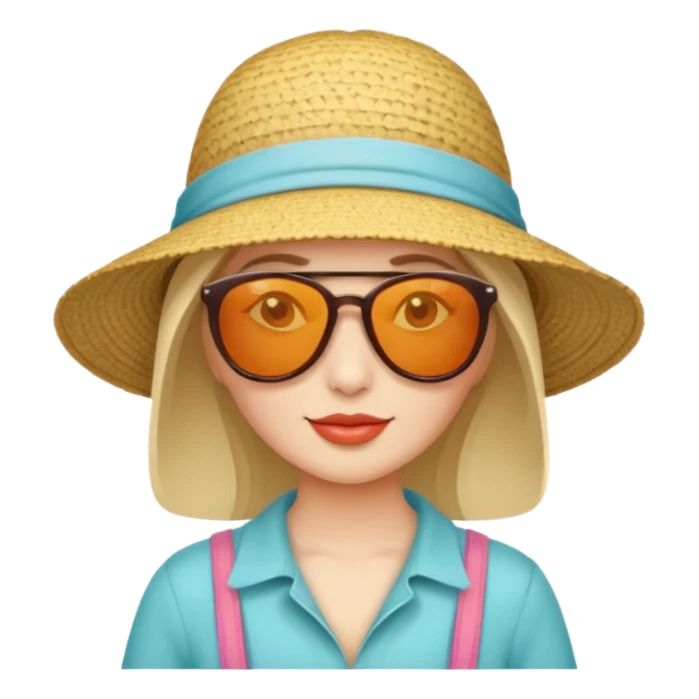 tourist woman sticker