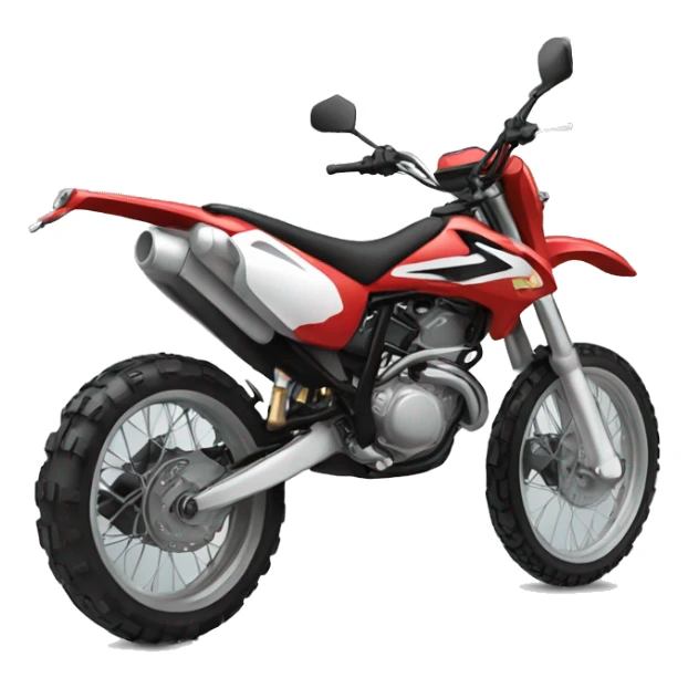 red enduro pitbike motorcycle sticker