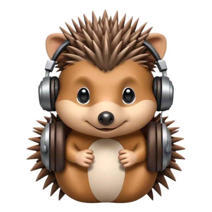 Hedgehog DJ sticker