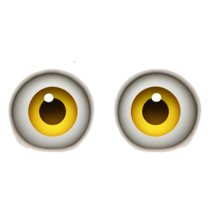 Heart with face and 8 eyes sticker