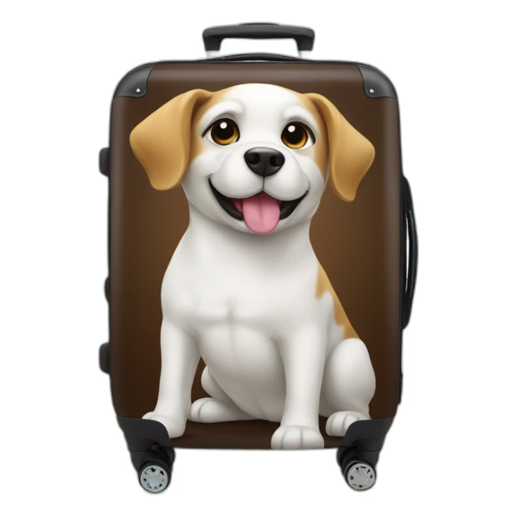dog travel luggage sticker
