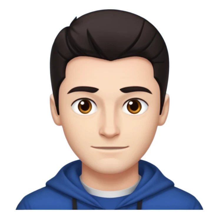 Connor Storrie as ilya rozanov from heated rivalry smirking sticker