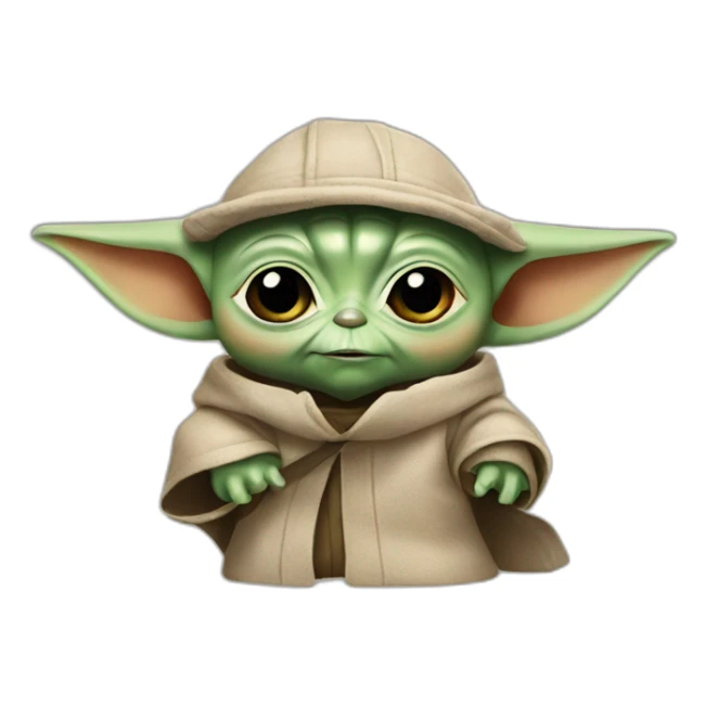BUSINESS BABY YODA sticker