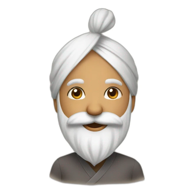 Cute Sardar saying good morning  sticker