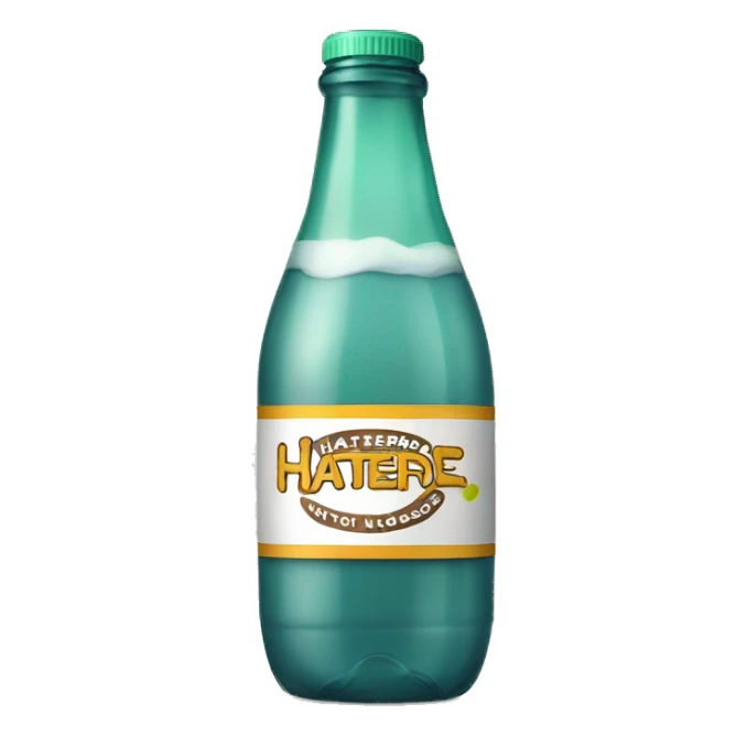 Gaterade bottle but says haterade sticker