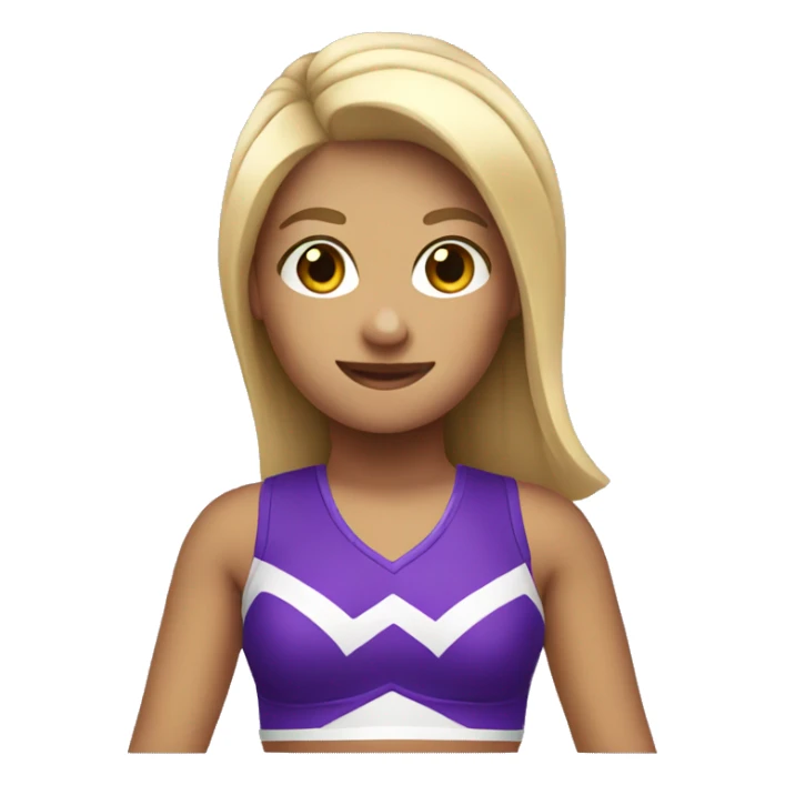 Cheerleader purple  sticker